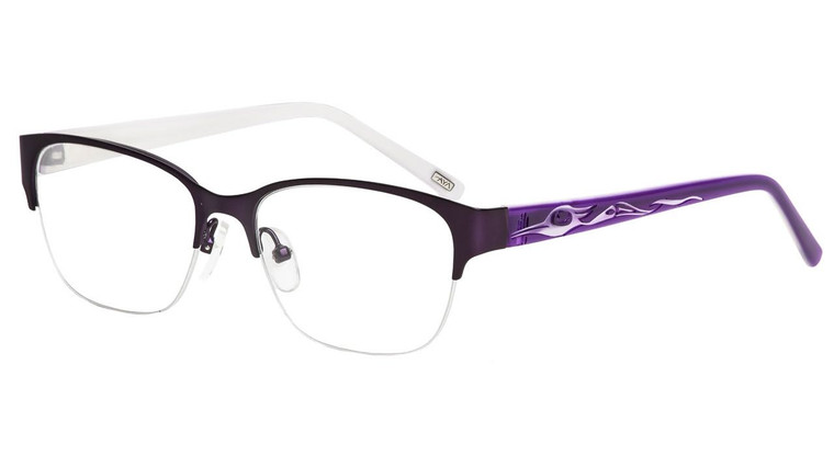 Satin Purple Purple/White